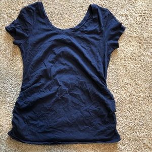 Old Navy Navy Blue Fitted Maternity Tshirt- Size medium